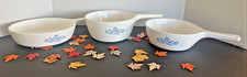 Vtg 3 Pc Corning Blue Cornflower Menuette Set Saucepans P81B P82B P83B NO LIDS picture