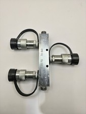 10000 PSI 2 Way Hydraulic Oil Manifold Splitter Enerpac CR400 Style Coupler NEW picture