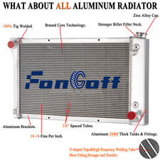 4 Core Aluminum Radiator Fit 1967-1972 1970 Chevy C/K C10 C20 C30 Pickup Truck picture