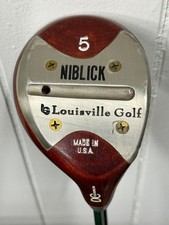 Louisville Golf Persimmon Niblick #5 wood, used. picture