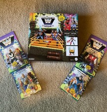 WWE X MOTU MASTERS OF THE WWE UNIVERSE SERIES 9 FULL SET W/FRIGHT ZONE RING picture