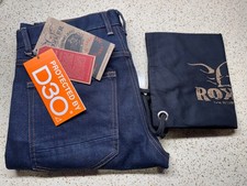 Rokker RokkerTech Slim Raw Protective Motorcycle Jeans 31x34 UHMWPE fibers picture