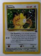 Wizards of the Coast Meowth 10/53 WotC Promo Pokémon TCG English 1999 Holo MP picture