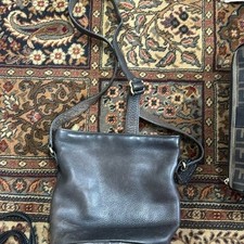 Genuine vintage COACH 4907 brown pebble bucket leather shoulder bag purse picture