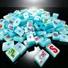 NEWS Engraved American Mahjong Tiles set Diva Pop 160 tiles Ocean pearls- picture