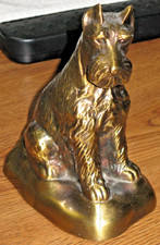 VINTAGE 1950's SCOTTIE SCOTTY TERRIER DOG METAL COIN BANK with  picture