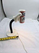 Vintage Porcelain Bud Light Beer Can Desk Lamp Light  Working picture