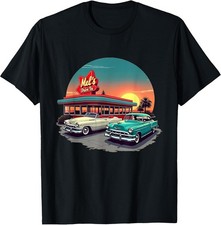 Vintage 1950s Mel's Diner Rockabilly Sock Hop T-Shirt picture