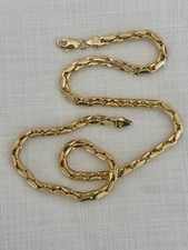 17 1/2 Inch Necklace Yellow Gold Chain Link Marked Italy 750 (please Read Descr) picture