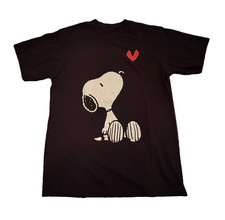 VTG Snoopy Heart Peanuts Logo T-shirt Men’s Sz. Medium picture