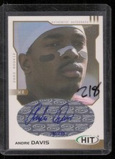 Andre Davis 2002 SAGE HIT #H44 Autographs Gold #/250 Virginia Tech Hokies picture