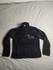 Patagonia Re Tool Snap-T Fleece Jacket Pullover Womens Sz Small Black 25443 EUC picture
