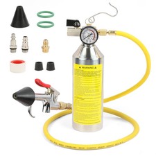 AC Flush Kit AC System HVAC Flush Canister Duct Cleaner Kit With Pressure Gauge picture