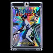 Derek Jeter Perennial All-Stars 2000 Topps REFRACTOR Silver Holo SP Yankees picture