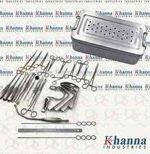 30Pcs Tonsillectomy Adenoidectomy ENT Surgical Instruments Set With Steel Box picture