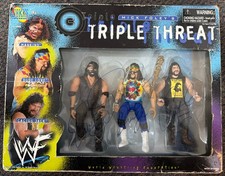 WWF Mick Foley's Triple Threat Wrestling Figure Set Signed Autographed WWE 1998 picture