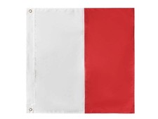 Authentic Letter H Nautical Alphabet Navy Code Signal Flag 24