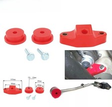 5-SPEED RED FRONT+REAR MANUAL SHIFTER STABILIZER BUSHINGS FOR SUBARU IMPREZA WRX picture