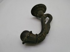 Vintage Antique French Cast Iron Swan Neck Door Knocker 4.5