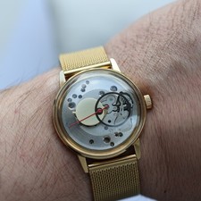 Skeleton watch Raketa Copernicus. Case 34mm. / Vintage movement 2609 USSR picture