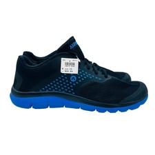 Airwalk Mens Size 15 Athletic Sneakers Black Blue Mesh Low Top Shoes 188777 picture