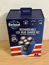 Barbasol Rechargeable LCD Head Shaver Set w/Stainless Steel Blades CBT1-9000-SIG picture