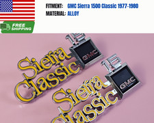 Fit for 1977-1980 GMC Sierra Classic 15 Fender Emblems Badges Letters L/R picture
