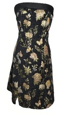 Cider NWT Jacquard Floral Bandeau A-line Mini Dress  Womens Size XL Butterfly picture