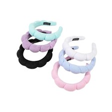 2/5/50 pcs Girls women Cloud Shaped Sponge Hand-Woven Headband set wholesale picture