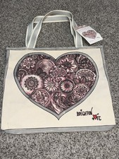 Brighton NWT Express Your Love Large Canvas Tote Bag picture