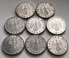 Germany Deutsches Reich 50 Reichspfennig Coin Lot 1939 1941-1944 1948 picture