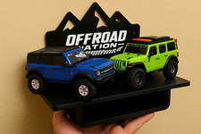 SCX30 Single /Dual RC Car Wall Mount with Storage Drawer Display Shelf for Axial picture