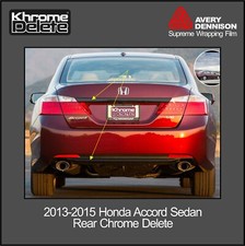 2013-2015 Honda Accord Sedan Trunk Piece and lower rear Overlay (Gloss Black) picture