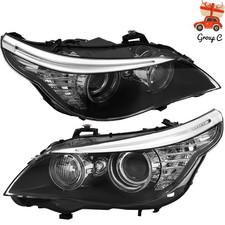 For 08-10 BMW E60 E61 528i 535i Xenon/HID Projector Headlights w/AFS Left+Right picture
