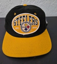 Vintage 90s Pittsburgh Steelers Snapback Hat American Needle Embroidered NFL Cap picture
