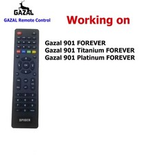 Gazal R-901 Forever Receiver Remote Control working on R-901 models Read to use picture