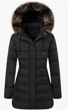 TYBBNY Women's Winter Coat Waterproof Long Puffer Jacket with Detachable Hood picture