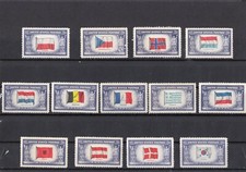 1943 WWII Overrun Countries Full Set SC#909-921 MINT NH picture
