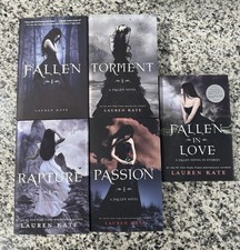 Lauren Kate Fallen Series 4 book plus novella original hardcover set picture