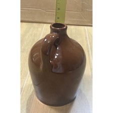 Vintage Cumberland Gap Brown Glazed Ceramic Whiskey Jug Souvenir TN VA KY picture