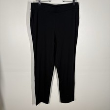 J.Jill Pure Jill Women L Black Affinity French Terry Slim Leg Pants NWOT picture