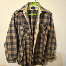 Vintage Pendleton Mens Plaid Virgin Wool  Button Front Plaid Jacket Size M picture