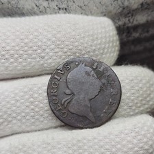 1769 Irish Half Penny Strange Non Regal Used In Early America Colonial Coin picture
