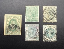 GB / Colonies Victoria lot of 5 QV stamps : Bahamas / HK / COGH / GC / Envelope picture