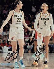 Caitlin Clark - Sophie Cunningham - DUAL Autographed Signed 8 x 10 Photo w/COA picture