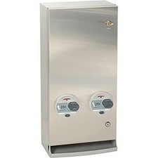 Bobrick ClassicSeries 25 Cent Surface Mount Sanitary Vendor Sq. Edge Bobrick picture