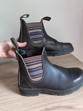 Blundstone Women's Originals Chelsea Boots - Brown/Stripes Size 6.5 US Women  picture
