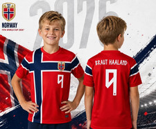 HOT 2026 Braut Haaland #9 Soccer Kids Jersey Fan Gift size 16-28 picture