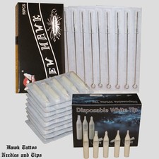 50, 100 pcs Disposable Tattoo Needle RL RS M1  Matching Taper Nozzle Tube Tip picture