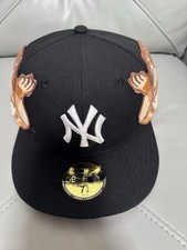 New Era & Jon Stan   New York Yankee , Black Color ;  Fitted SIZE :  7  5/8 picture
